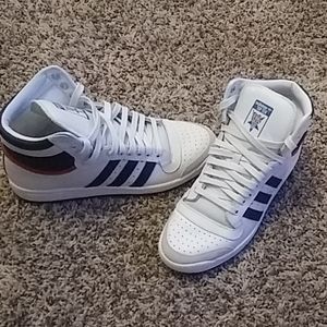 Adidas red white & blue Top Ten Hi